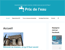 Tablet Screenshot of prixdeleau.fr